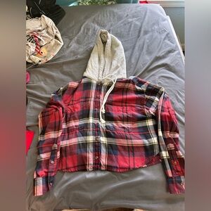 American eagle cropped hoodie size M